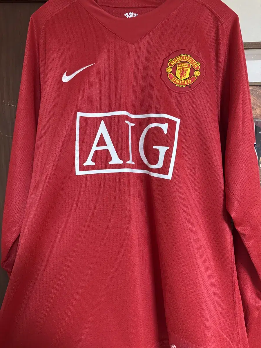 b*0様 マンチェスター・ユナイテッド 2007-09ホーム ユニフォーム ロナ NIKE (ナイキ) サッカーユニフォーム メンズ SIZE S レッド 【7